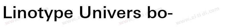Linotype Univers bo字体转换 Linotype Univers bo字体转换